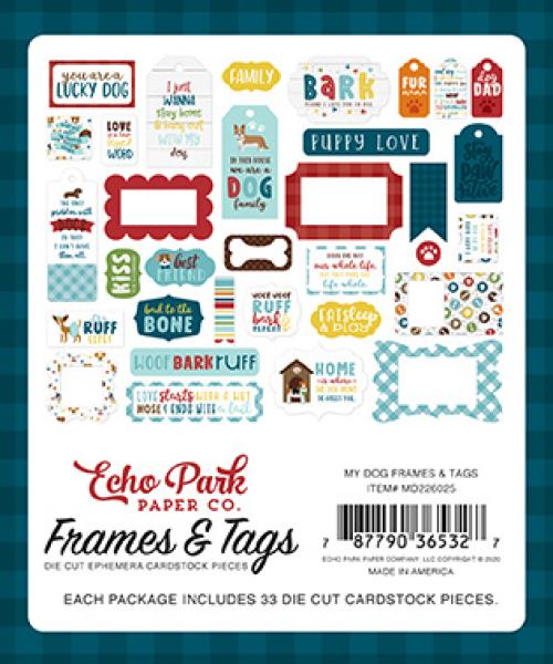 Echo Park "My Dog" Frames & Tags