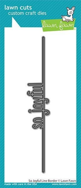 Lawn Fawn Craft Dies - So Joyful Line Border