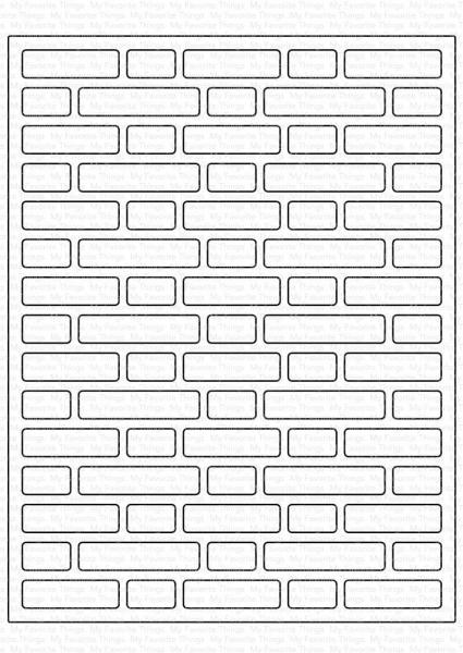 My Favorite Things Die-namics "Brick Wall Cover- Up" | Stanzschablone | Stanze | Craft Die