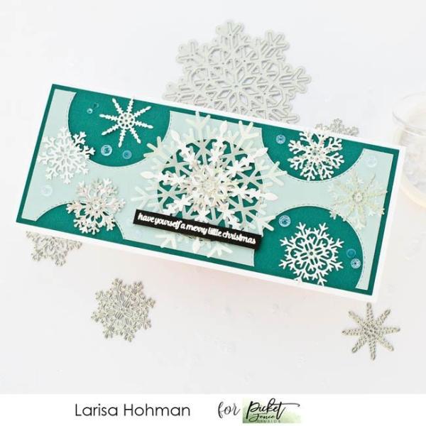 Picket Fence Studios Snowflake Alice 4x4 Inch Metal  Die (PFSD-147)