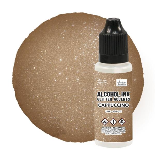 Couture Creations Alcohol Ink Glitter Accents Cappucino