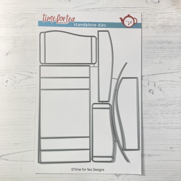 Time For Tea Dies Display Card Set Metal 