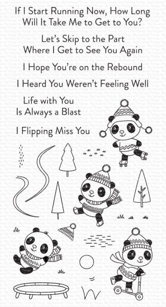 My Favorite Things Stempelset "Pandas at Play" Clear Stamp Set
