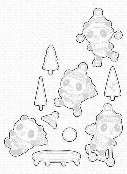 My Favorite Things Die-namics "Pandas at Play"