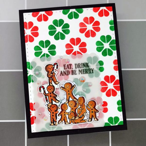 LDRS-Creative Gingerbread Kisses Set 4x6 Inch Clear Stamps