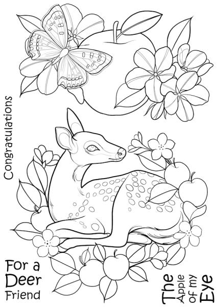 The Card Hut Doe  Clear Stamps Stempelset 