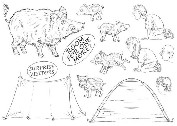 The Card Hut Great Outdoors: Camping Chaos  Clear Stamps Stempelset 