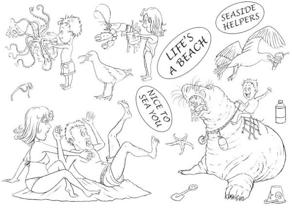 The Card Hut Great Outdoors: Life's A Beach  Clear Stamps Stempelset 