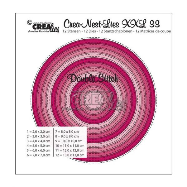 Crealies - Crea-Nest-Lies XXL Stanzschablone no.33 Kreise 