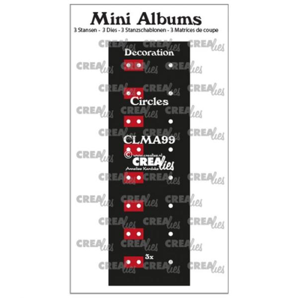 Crealies - Mini albums Dekoration für Mini Album Kreise 