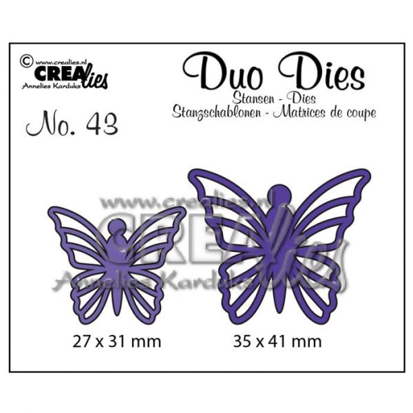 Crealies - Duo Dies no.43 Schmetterling 5 