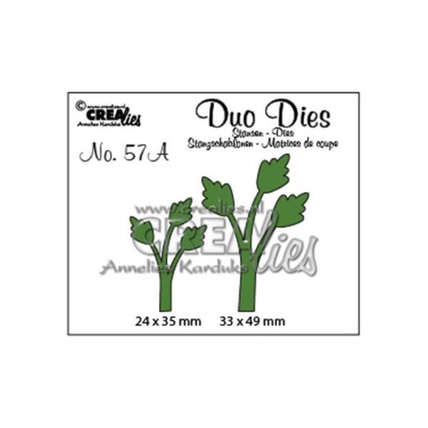 Crealies - Duo dies Blätter gespiegelt 