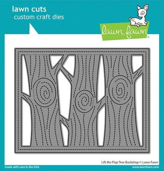Lawn Fawn Craft Dies - Lift the Flap Tree Backdrop
