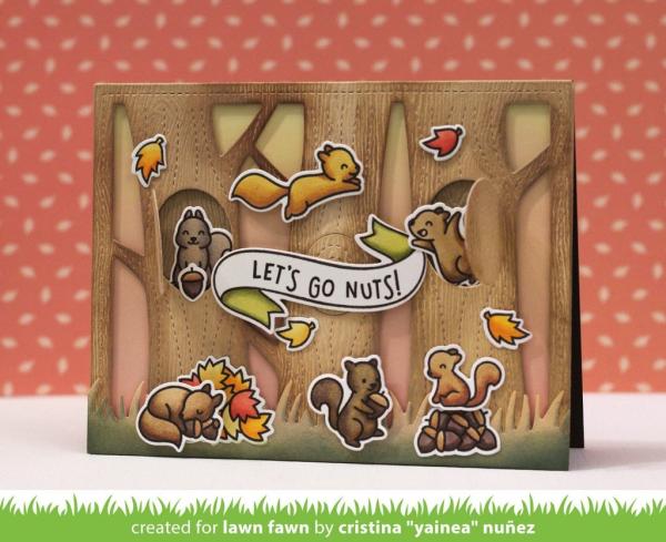 Lawn Fawn Craft Dies - Lift the Flap Tree Backdrop