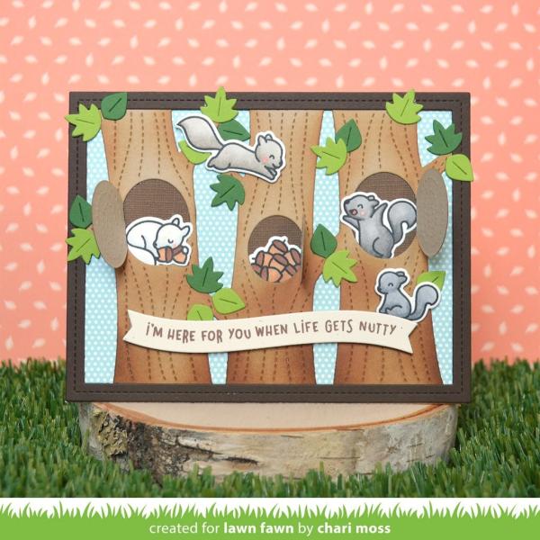 Lawn Fawn Craft Dies - Lift the Flap Tree Backdrop
