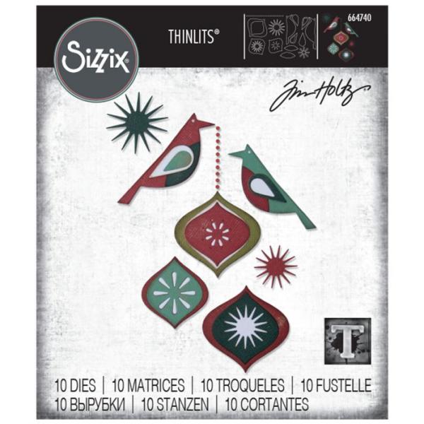 Sizzix Thinlits Craft Die-Set - Ornamental Birds