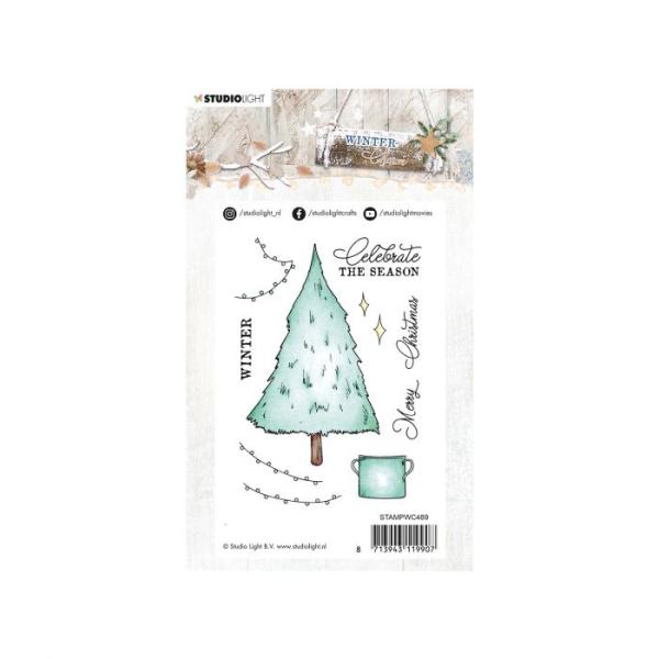 Studio Light - Clear Stamp Weihnachtsbaum / WINTER CHARM Nr 489