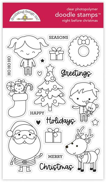 Doodlebug Design "Night Before Christmas" Stamps - Stempel