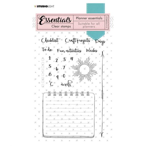 Studio Light - Clear Stamp Essentials Planner nr.512