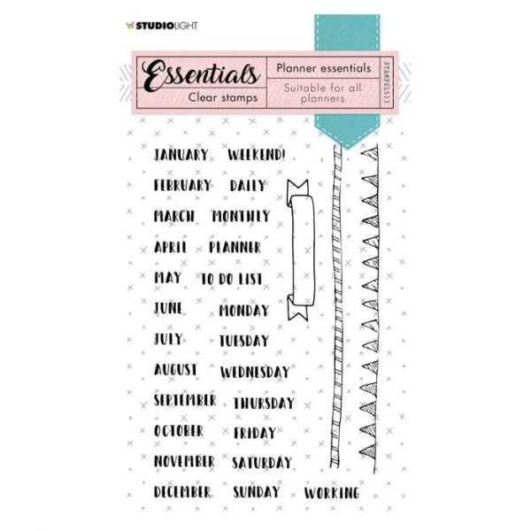 Studio Light - Clear Stamp Essentials Planner nr.513