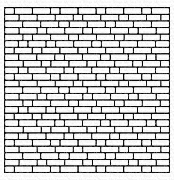 My Favorite Things "English Brick Wall" 6x6" Background Cling Stamp