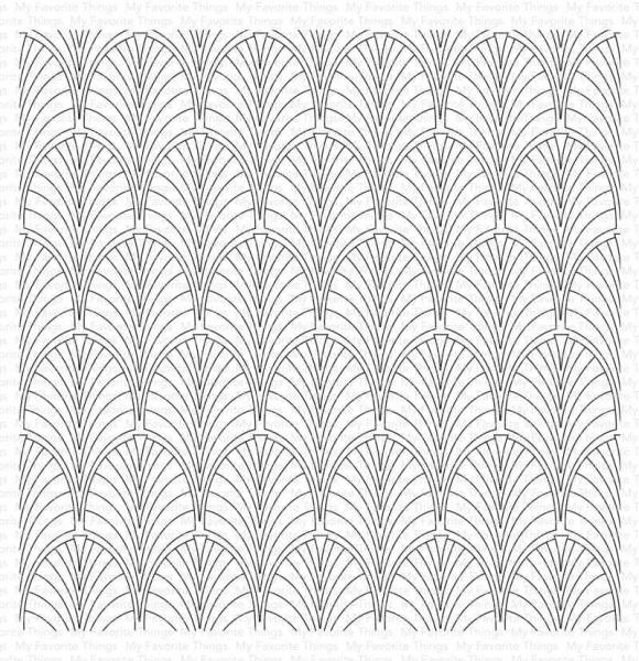 My Favorite Things "Fanfare" 6x6" Background Cling Stamp