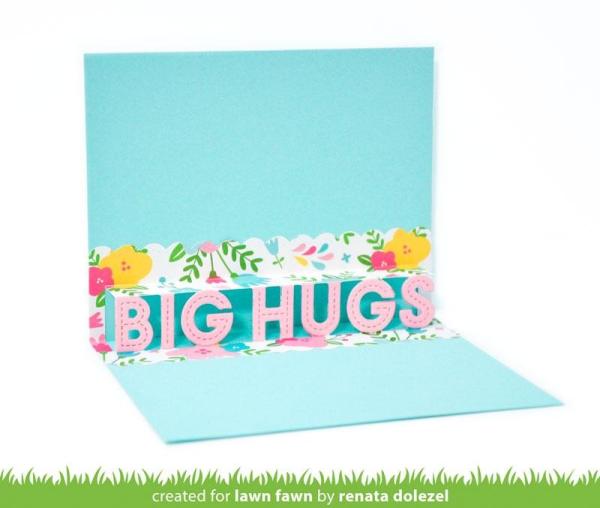 Lawn Fawn Craft Dies - Pop-Up Big Hugs