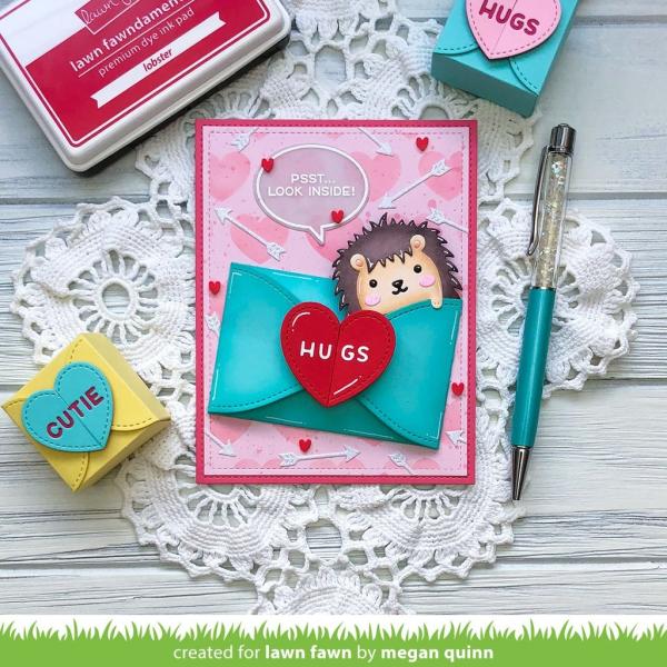 Lawn Fawn Craft Dies - Gift Card Heart Envelope