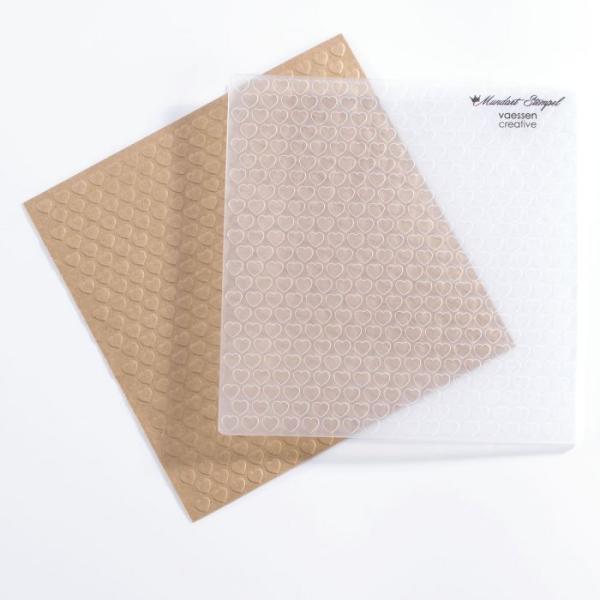 Mundart - Prägefolder "kleine Herzchen"
