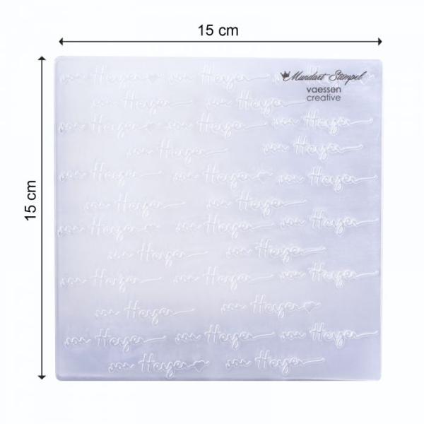 Mundart - Prägefolder "Deutsche Text von Herzen Flattersatz"