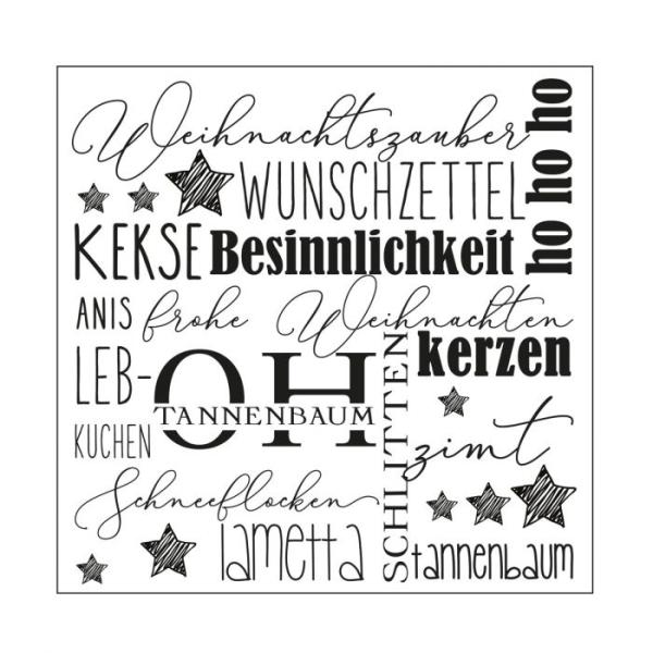 Mundart - Prägefolder "Deutsche Text Weihnachten"