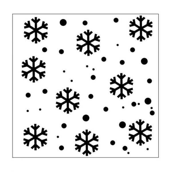 Mundart  - Schablone - Stencil Schneeflocken"