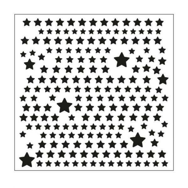 Mundart  - Schablone - Stencil Sterne"