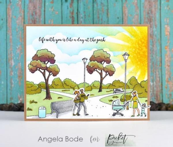 Picket Fence Studios A Walk in the Park 6x6 Inch Metal  Die (BB-137D)