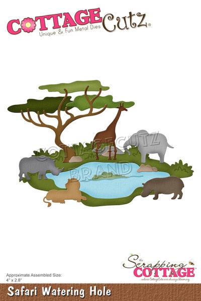 Scrapping Cottage Die - Safari Watering Hole