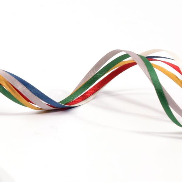 Vaessen Creative - Satinband Set "Weihnachten" 3mm 6 Farben je 2m