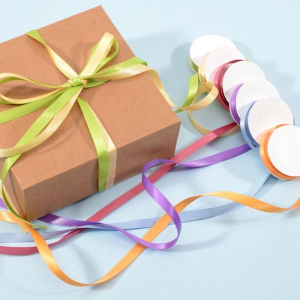 Vaessen Creative - Satinband Set "Frühjahr" 6mm 6 Farben je 2m