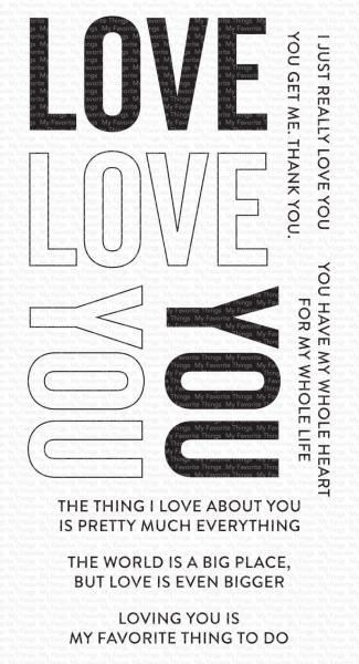 My Favorite Things Stempelset "Love You Big Time" Clear Stamp Set