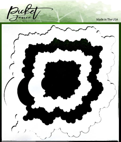 Picket Fence Studios 52 Layers of Clouds 6x6 Inch Stencil - Schablone
