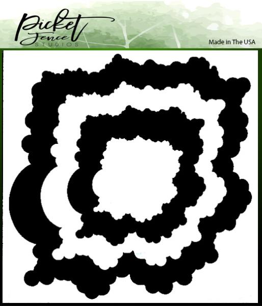 Picket Fence Studios 52 Layers of Clouds 6x6 Inch Stencil - Schablone