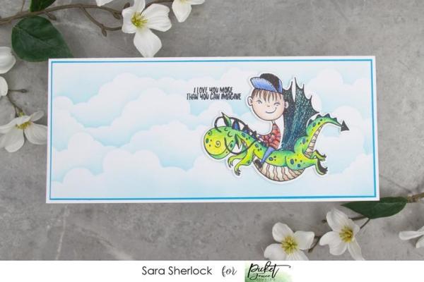 Picket Fence Studios Ride With Me Dear 4x4 Inch Clear Stamps (D-103)