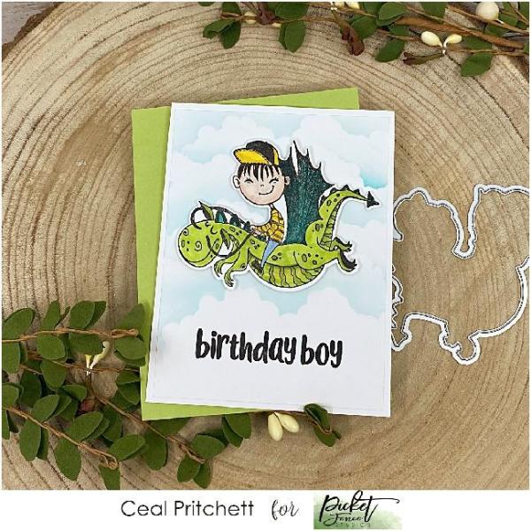 Picket Fence Studios Ride With Me Dear 4x4 Inch Clear Stamps (D-103)