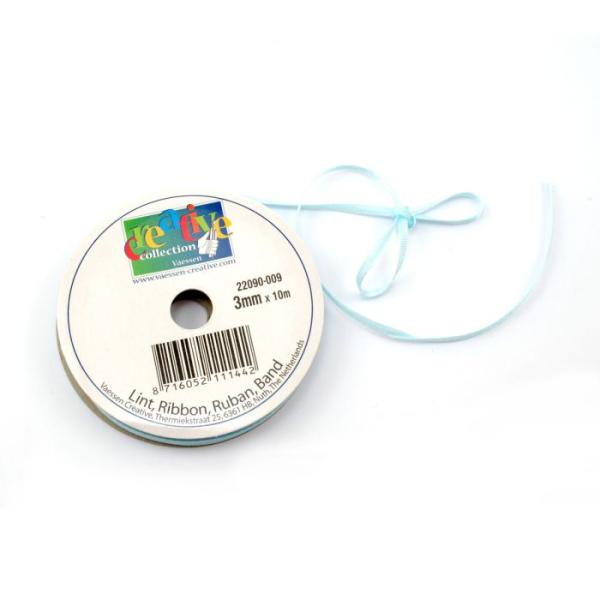 Vaessen Creative - Satinband 3mm 10m Hellblau