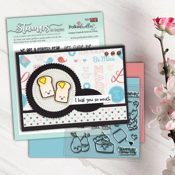 Polkadoodles Stempel "Cutie Pie" Clear Stamp-Set