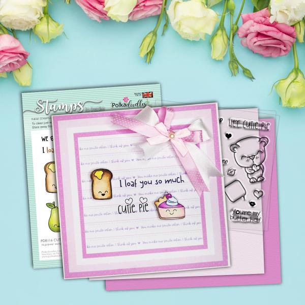 Polkadoodles Stempel "Cutie Pie" Clear Stamp-Set