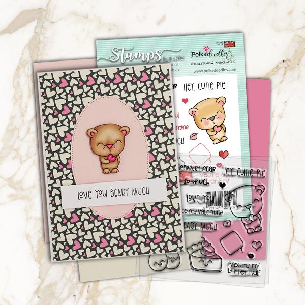 Polkadoodles Stempel "Cutie Pie" Clear Stamp-Set