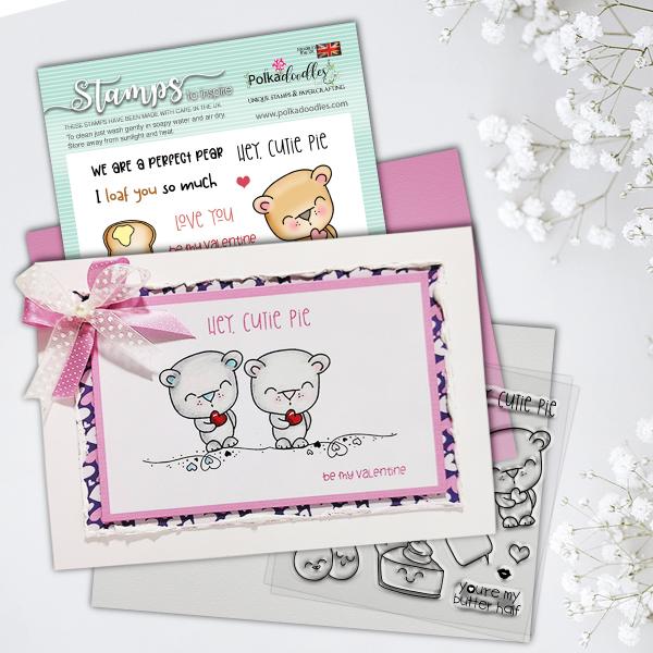 Polkadoodles Stempel "Cutie Pie" Clear Stamp-Set