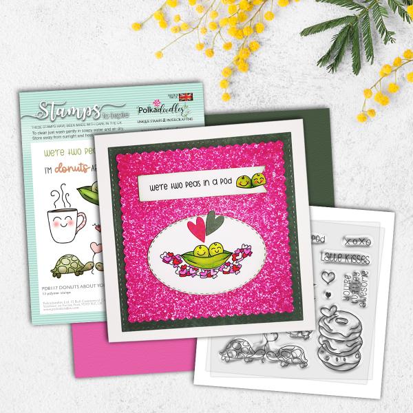 Polkadoodles Stempel "Donuts About You" Clear Stamp
