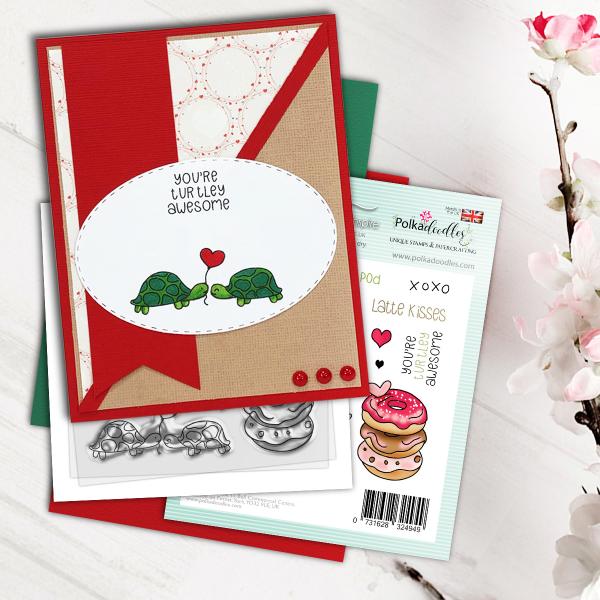 Polkadoodles Stempel "Donuts About You" Clear Stamp
