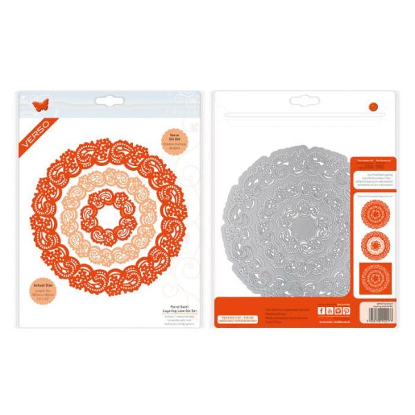 Tonic Studios - Stanze - Stanzschablone Set Layering Lace Floral Swirl 